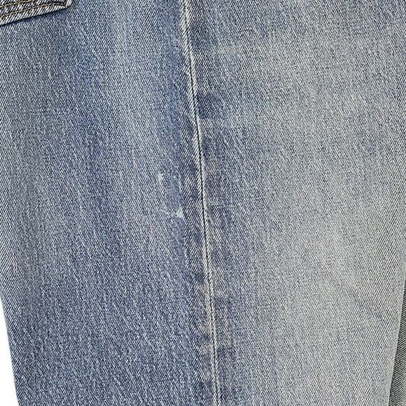Levi's 501 Mens Blue Denim Button Fly Straight Leg Jeans, Size 38X30, PRE-OWNED - Picture 7 of 11